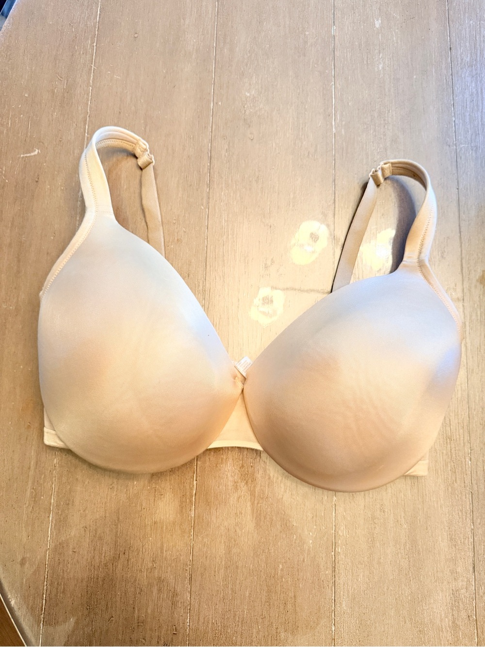 Cacique Smooth Lightly Lined Full Coverage Bra 38G Nude Beige